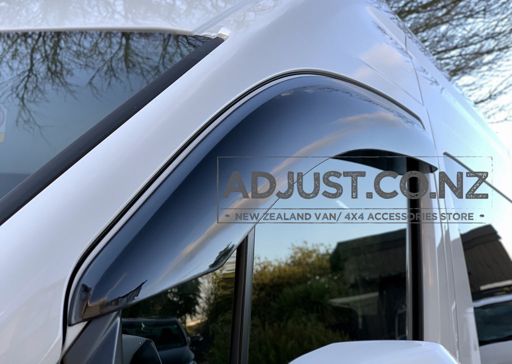 Door Visor/ Weather shield smoke type suitable for Toyota Hiace 2019+