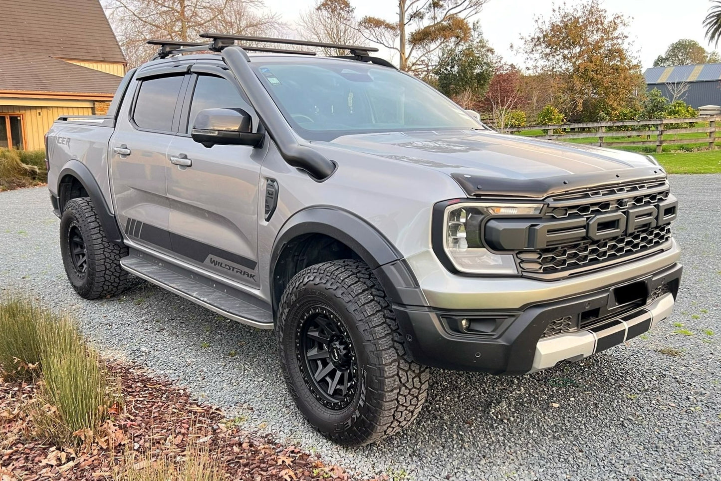 Aftermarket FORD RANGER NEXT GEN RAPTOR STYLE GRILL with 3x WHITE LED 2022+