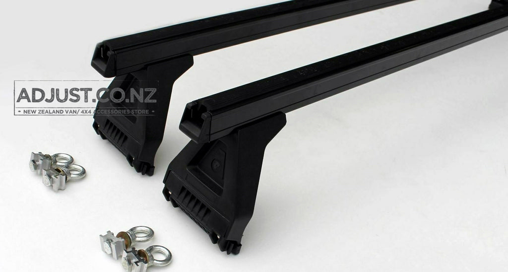 Compatible with Toyota Hiace 2 x Roof Rack 150mm 'BLACK'