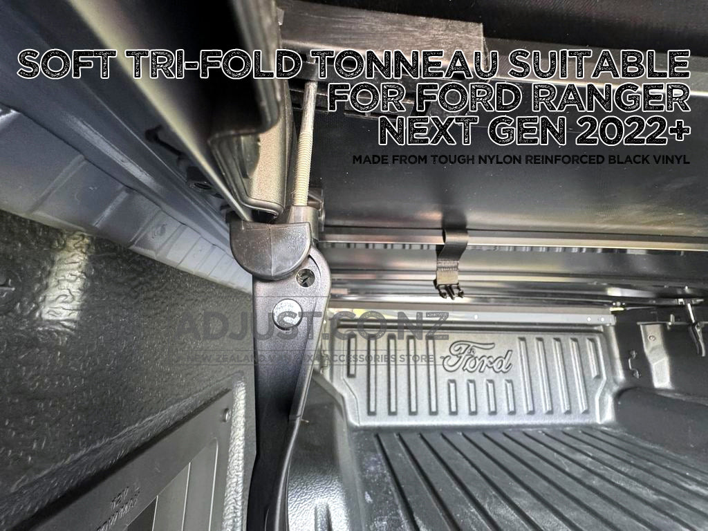 Soft Tri-Fold Tonneau Cover suitable for All Next Gen Ford Ranger 2022+
