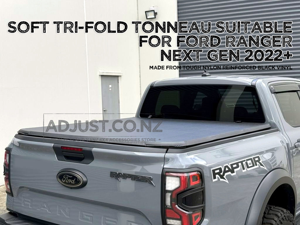 Soft Tri-Fold Tonneau Cover suitable for All Next Gen Ford Ranger 2022+