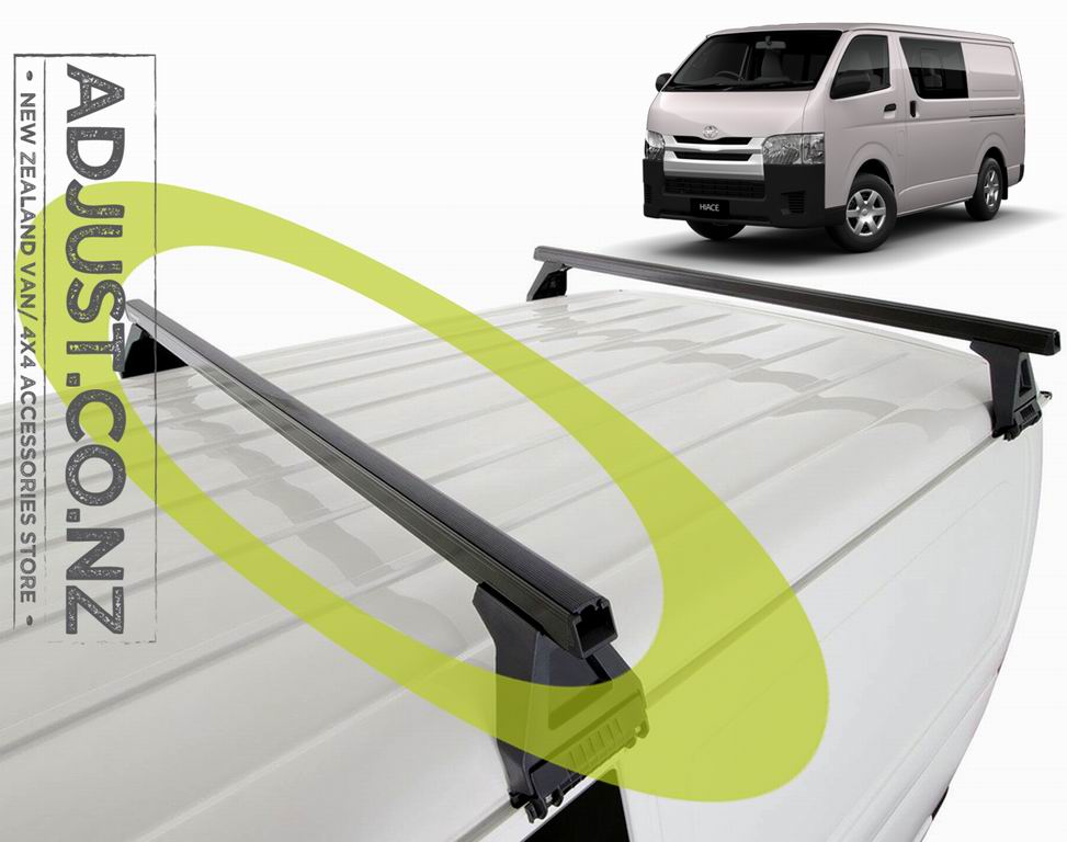 Compatible with Toyota Hiace Roof Rack Heavy duty Bar "Black" 1480mm