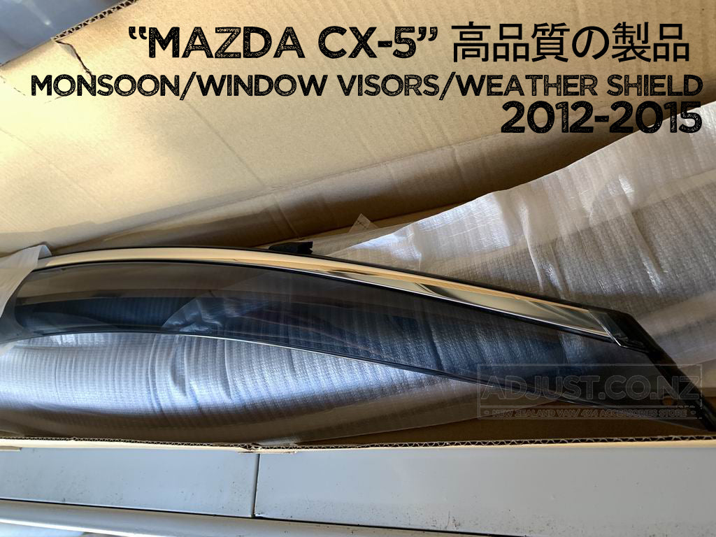 Monsoon / Window Visors / Weather shield smoke type Mazda CX5 2012-2016