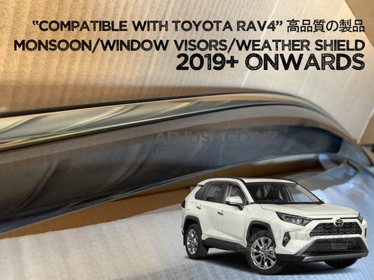 Door Visor/ Weather shield smoke type suitable for Toyota RAV4 2019+