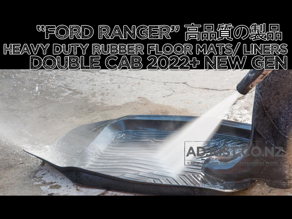 2022+ Heavy Duty "Deep Dish" Rubber Floor Mats/ Liners For Ford Ranger