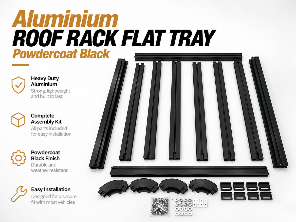 Aluminium Canopy Flat Tray Multiple Sizes Available 1.2 × 1.4 m | 1.4 × 1.4 m |
