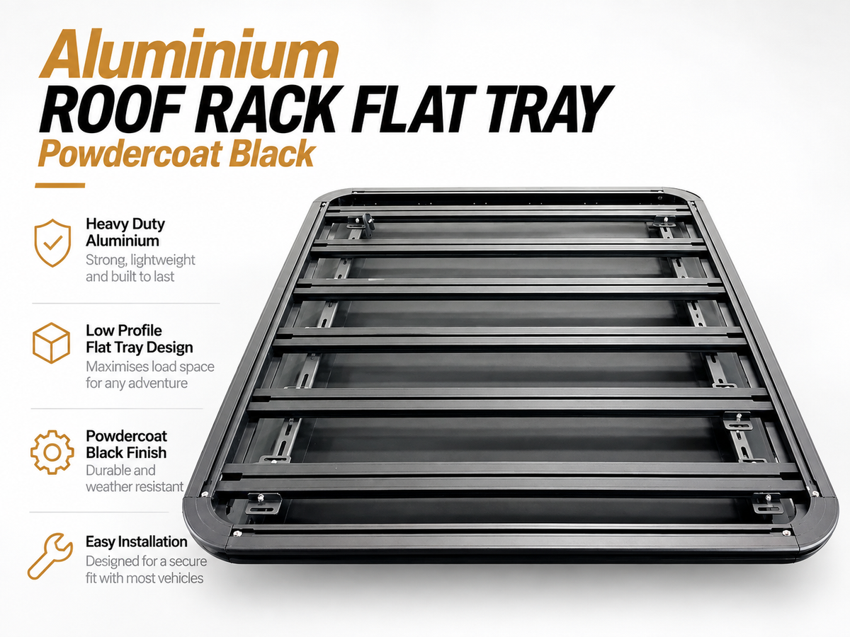 Aluminium Canopy Flat Tray Multiple Sizes Available 1.2 × 1.4 m | 1.4 × 1.4 m |