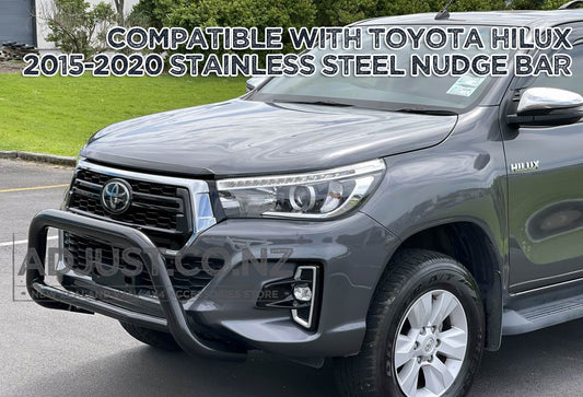 Black Nudge Bar Suitable For Toyota Hilux 2015-2020