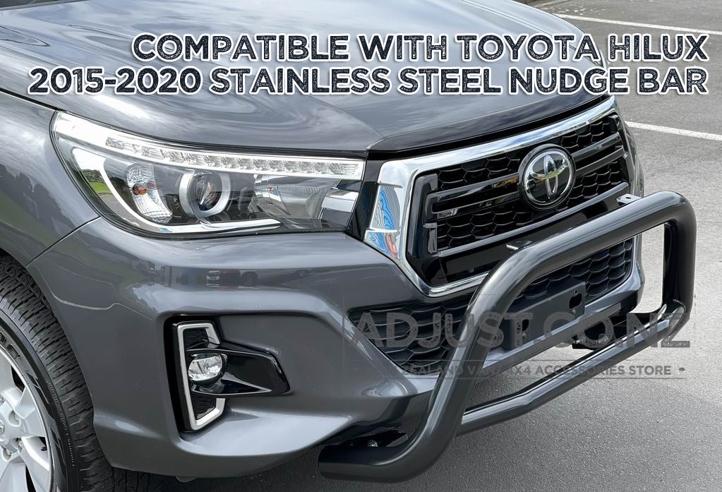 Black Nudge Bar Suitable For Toyota Hilux 2015-2020