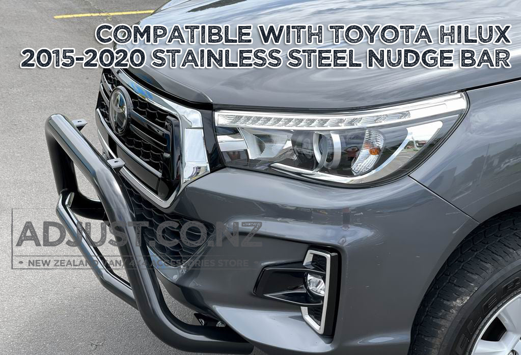 Black Nudge Bar Suitable For Toyota Hilux 2015-2020