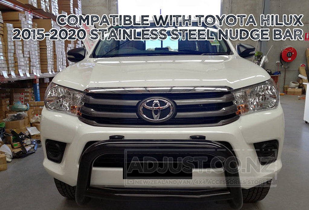 Black Nudge Bar Suitable For Toyota Hilux 2015-2020