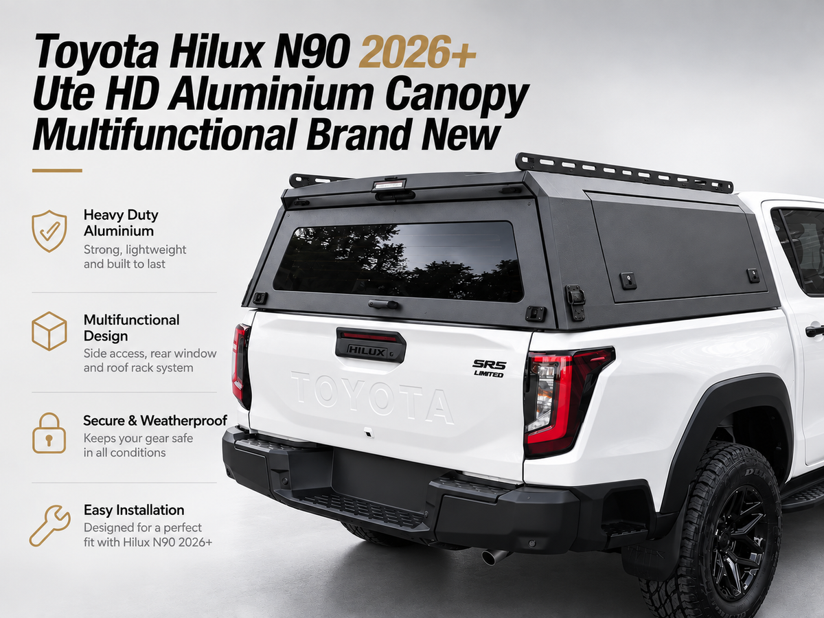 Toyota Hilux N90/N80 2026+ HD Aluminium Canopy