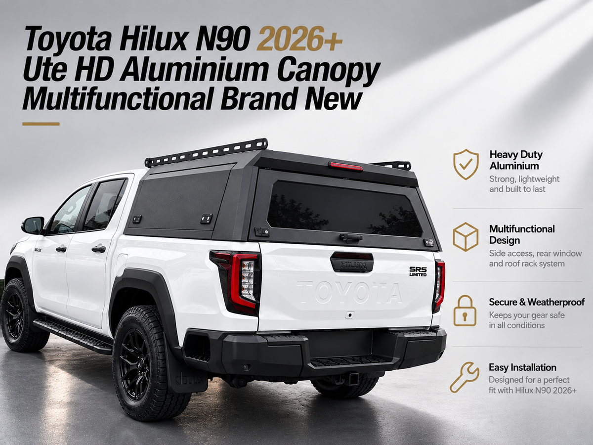 Toyota Hilux N90/N80 2026+ HD Aluminium Canopy