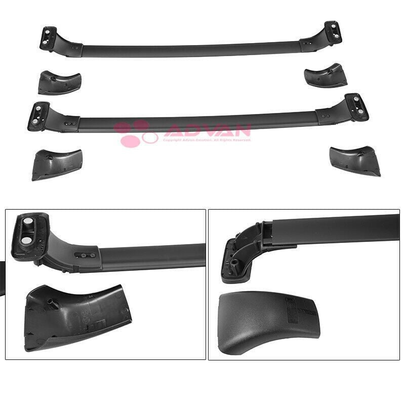 Compatible with 2014-19 Toyota Highlander "Black" Aluminum Roof Rack Cross Bar