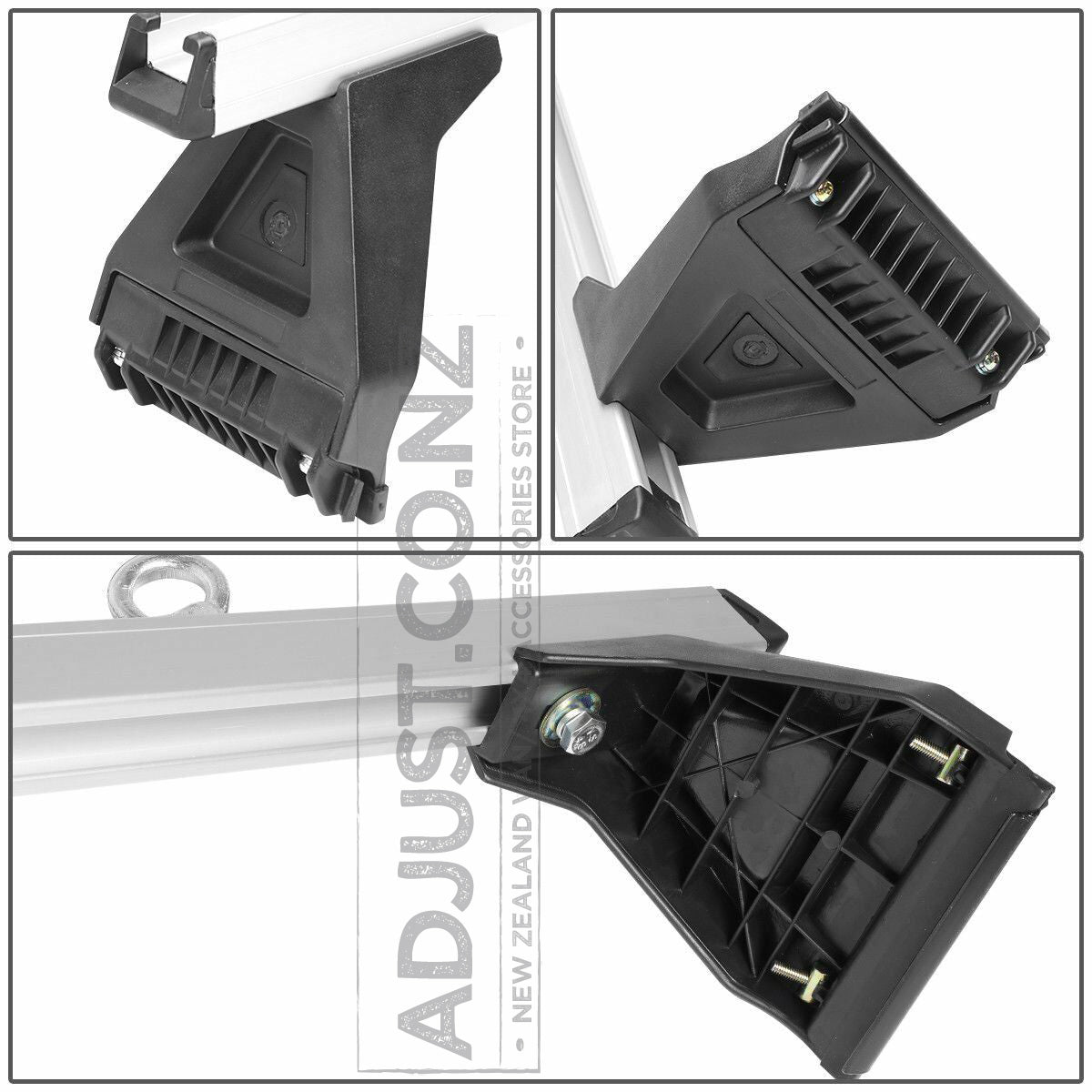 Compatible with Toyota Hiace 2 x Roof Rack 150mm 'Silver'