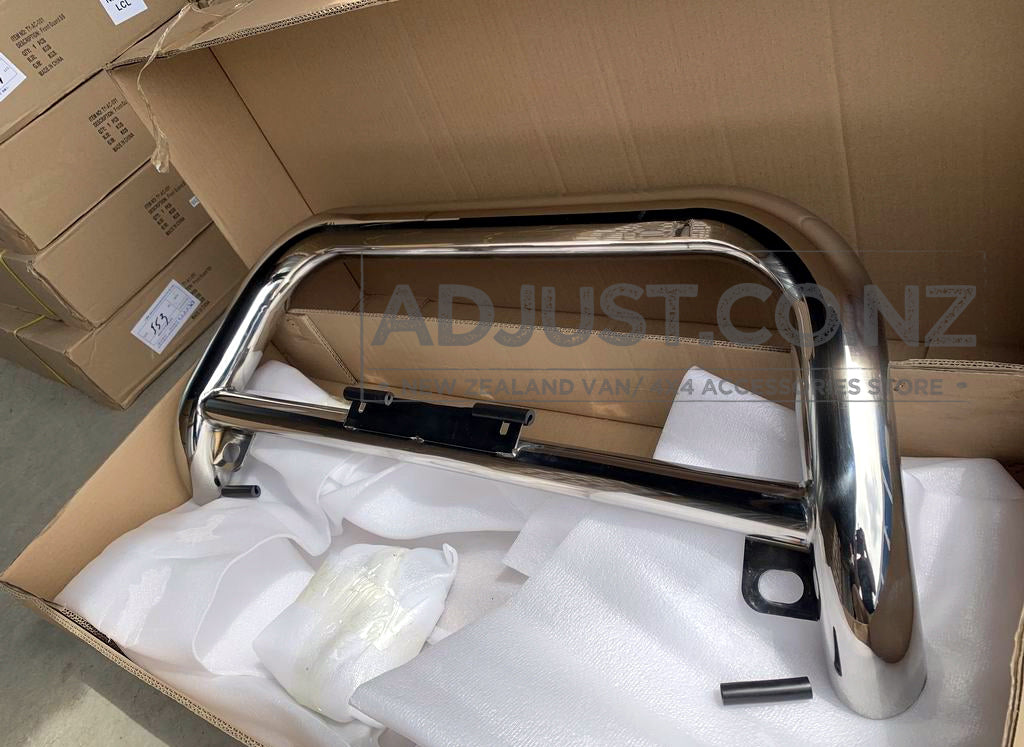Compatible with Toyota Hiace Stainless Steel Nudge Bar Silver