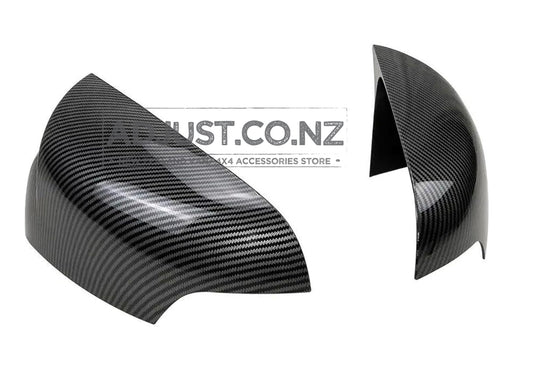 Ford Ranger Rear Side Cover Trim Rear View Mirror Covers 2012-2022 Carbon Fibre Colour