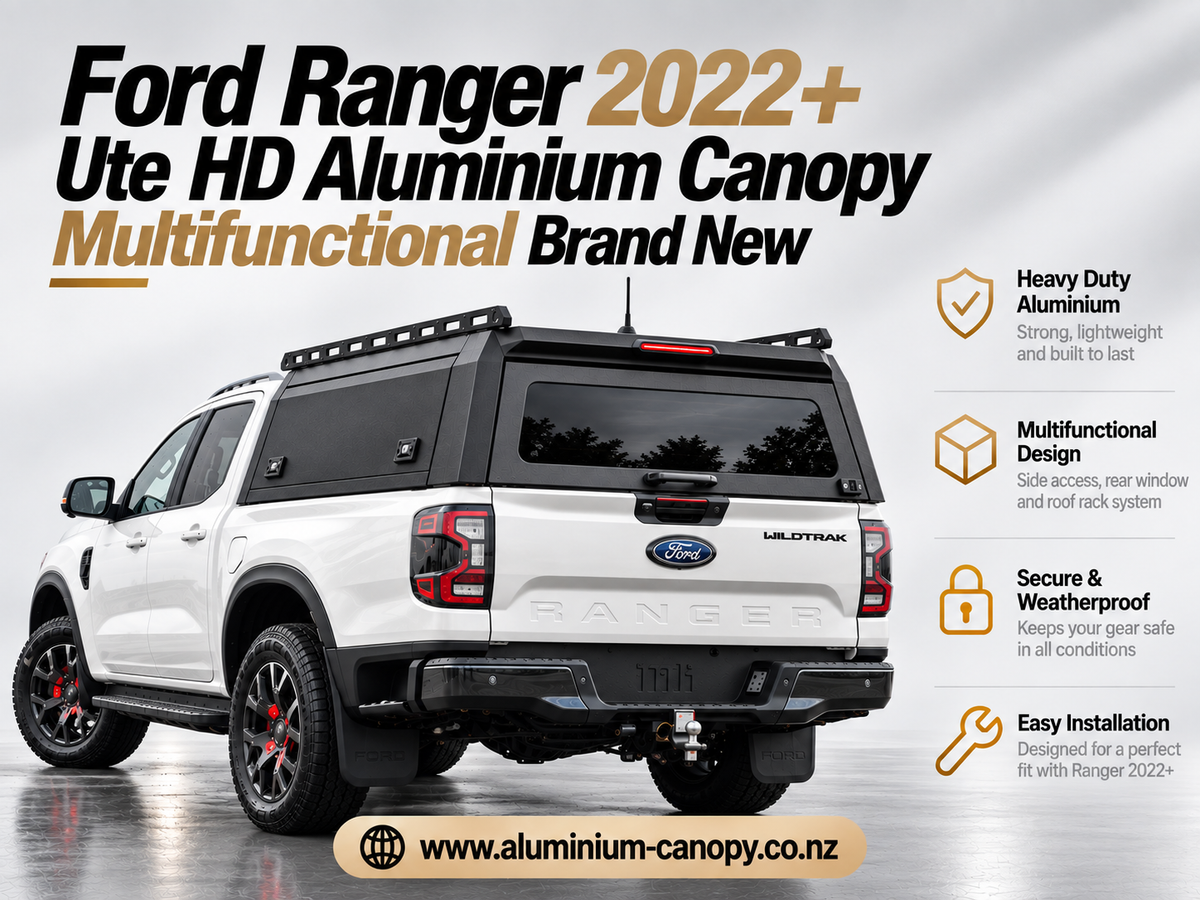 Ford Ranger 2022+ HD Aluminium Canopy