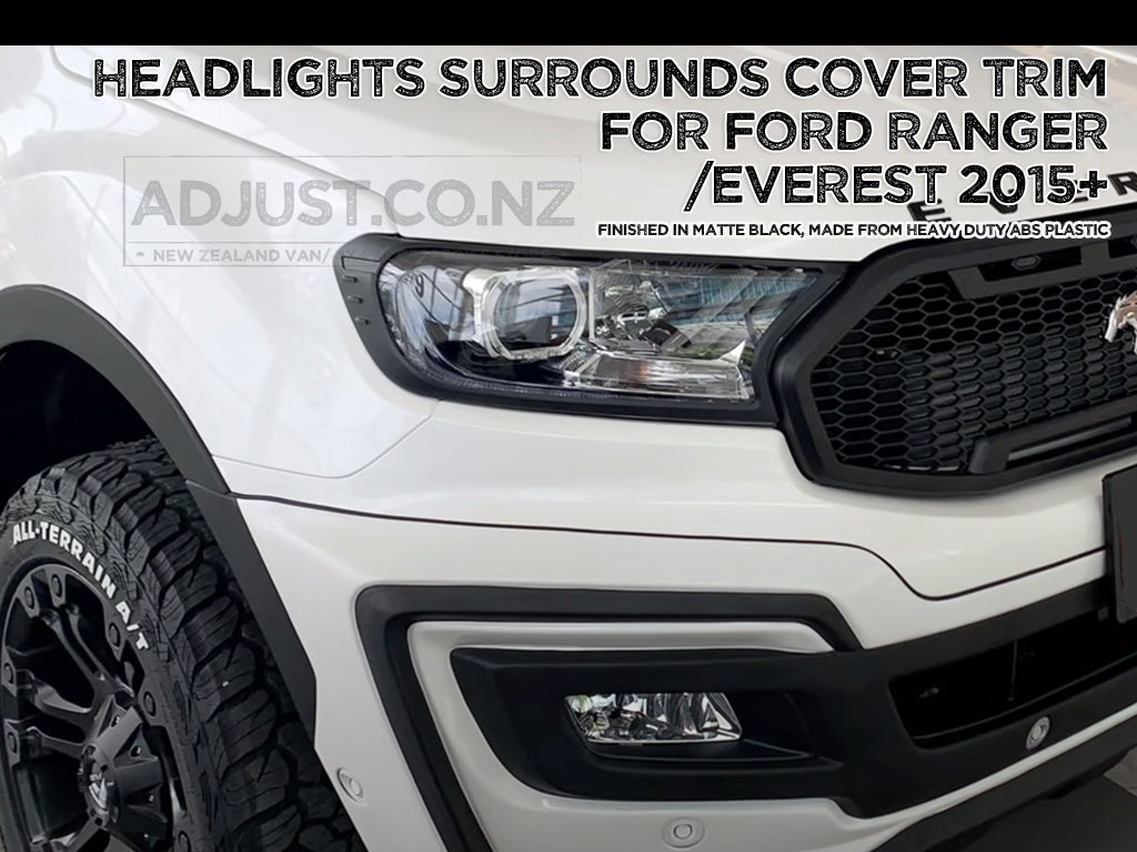 Headlight Cover Trims for Ford Ranger/Everest 2015-2022