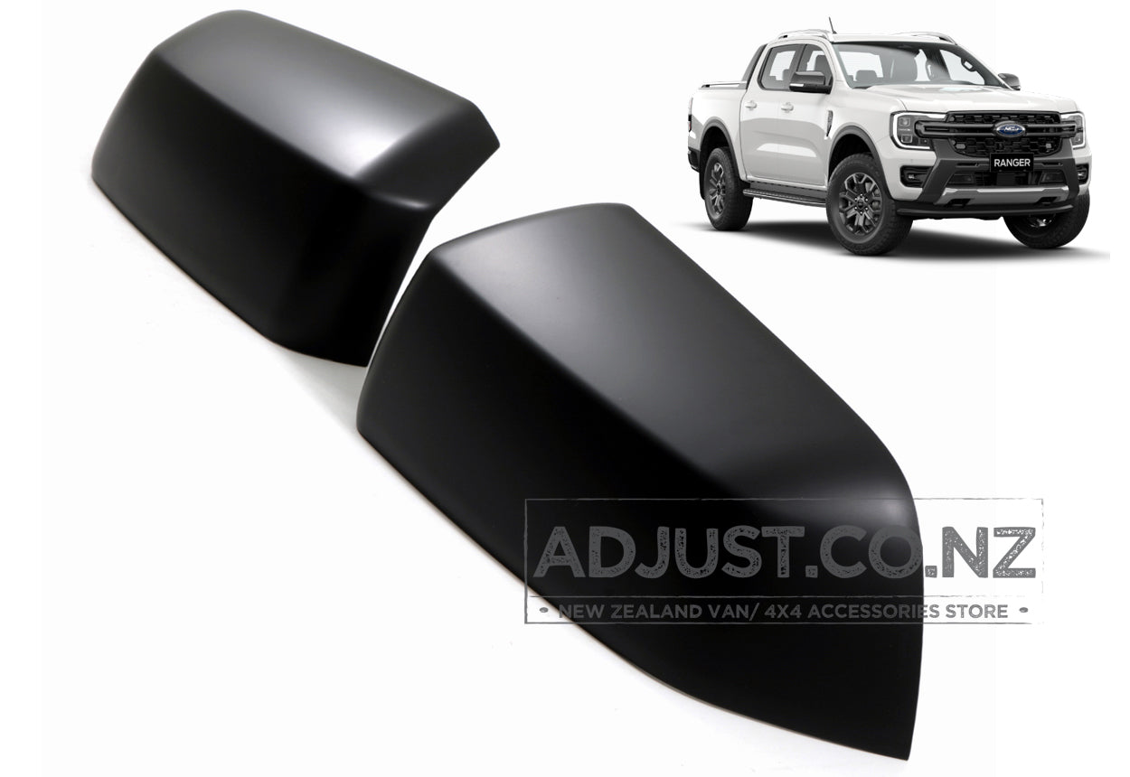 PX4 New Gen Ford Ranger Rear Side Cover Trim Rear View Mirror Covers 2022+ Matt Black