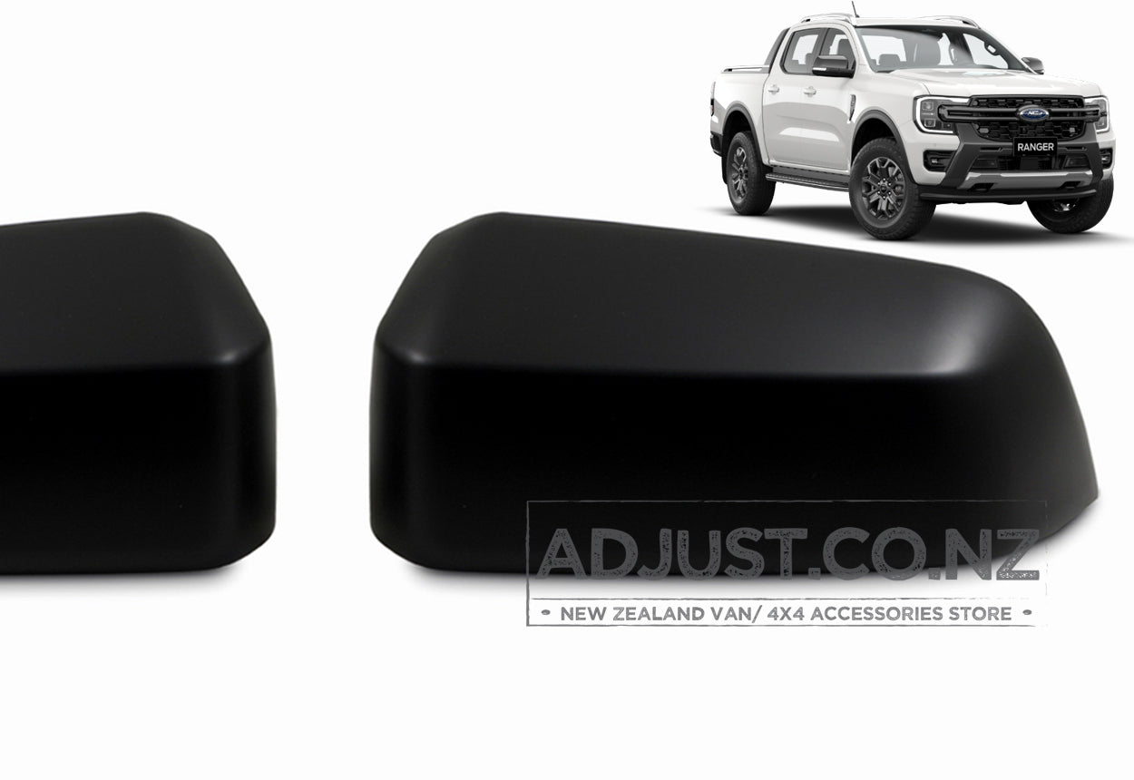 PX4 New Gen Ford Ranger Rear Side Cover Trim Rear View Mirror Covers 2022+ Matt Black