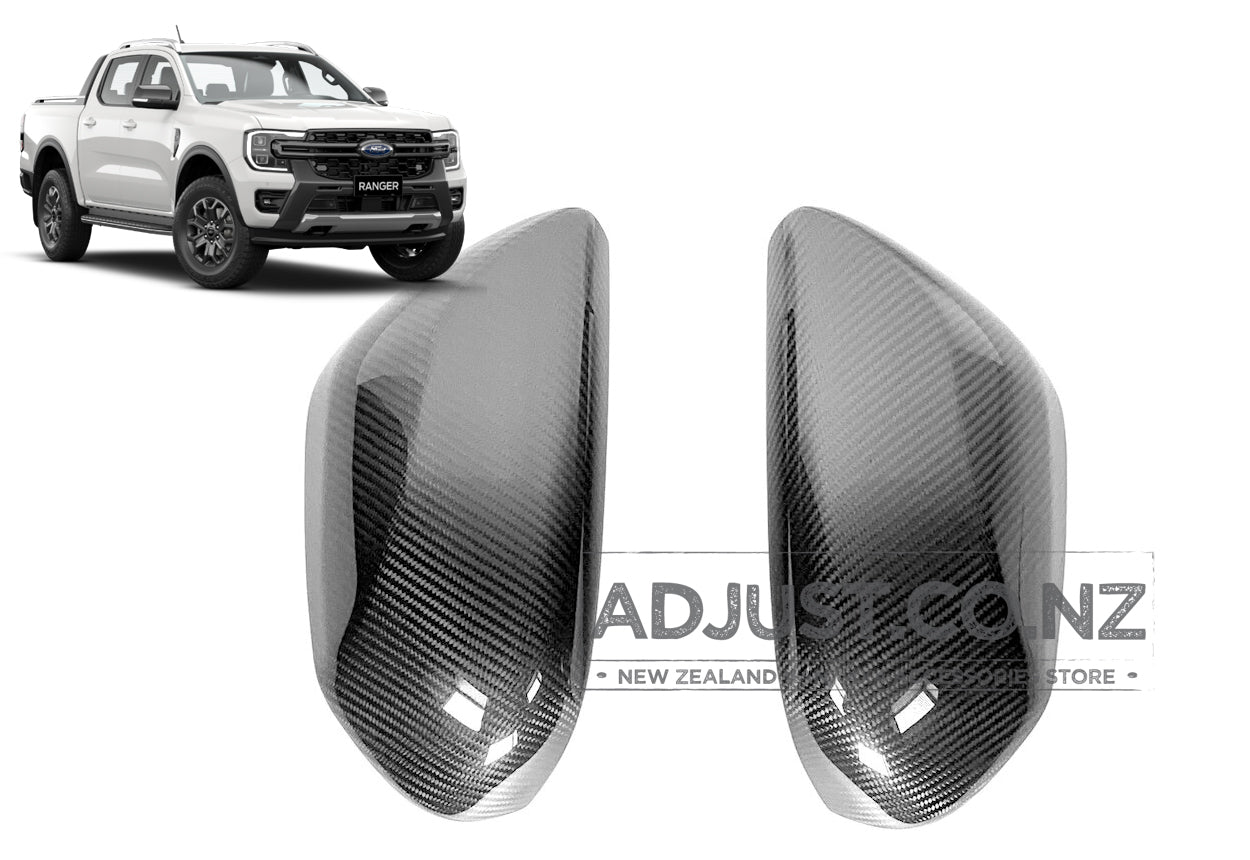 PX4 New Gen Ford Ranger Rear Side Cover Trim Rear View Mirror Covers 2022+ Carbon Fibre Colour
