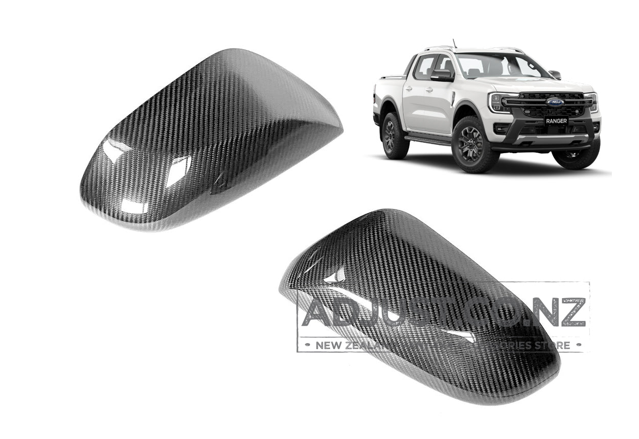 PX4 New Gen Ford Ranger Rear Side Cover Trim Rear View Mirror Covers 2022+ Carbon Fibre Colour