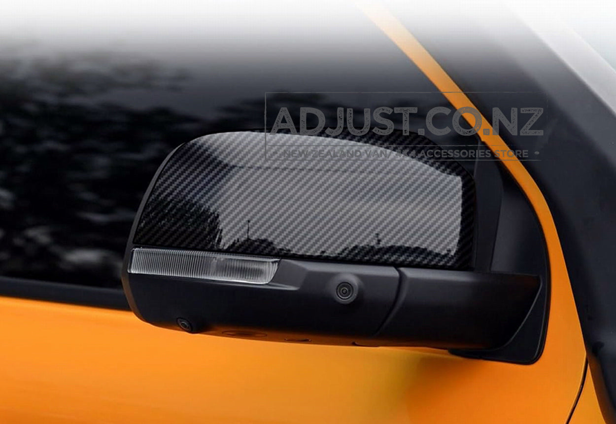 PX4 New Gen Ford Ranger Rear Side Cover Trim Rear View Mirror Covers 2022+ Carbon Fibre Colour