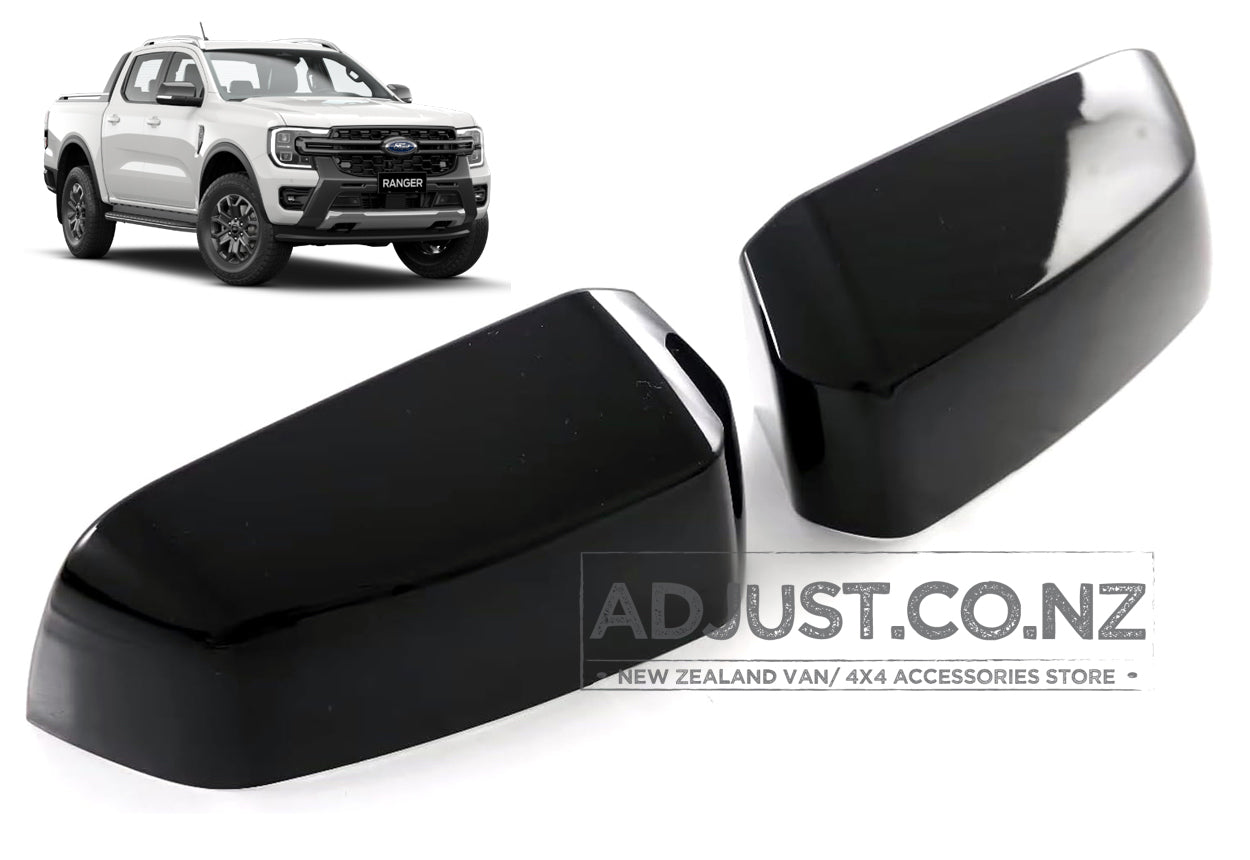 PX4 New Gen Ford Ranger Rear Side Cover Trim Rear View Mirror Covers 2022+ Gloss Black