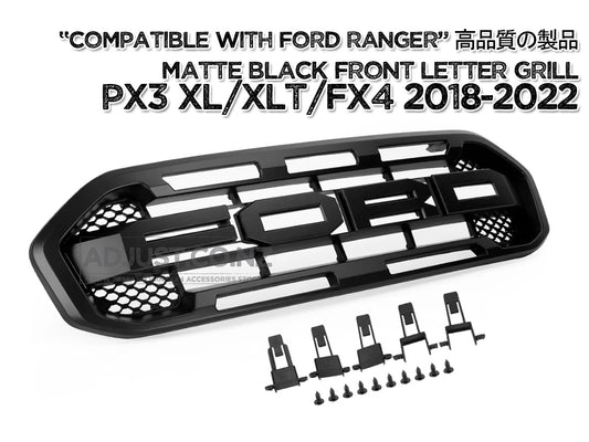 Aftermarket Raptor Style Grill for Ford Ranger 2018 - 2022 PX3