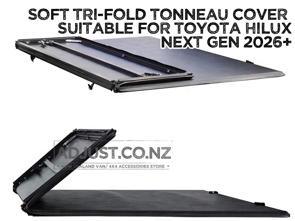 Soft Tri-Fold Tonneau Cover suitable for Next Gen Toyota Hilux 2026+
