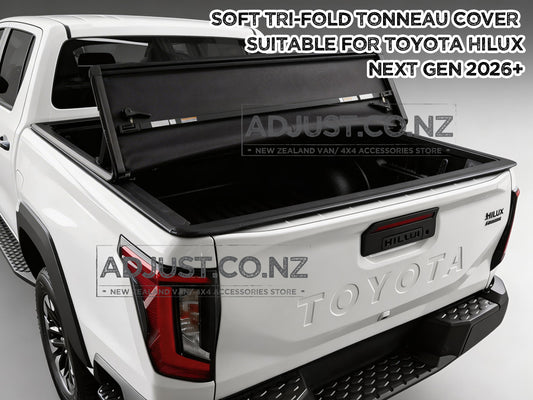 Soft Tri-Fold Tonneau Cover suitable for Next Gen Toyota Hilux 2026+