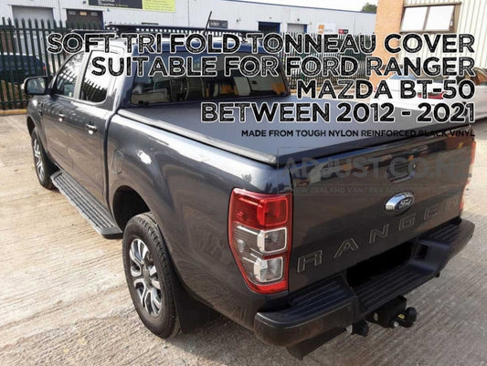 Soft Tri-Fold Tonneau Cover suitable for Ford Ranger/ Mazda BT-50 2012+