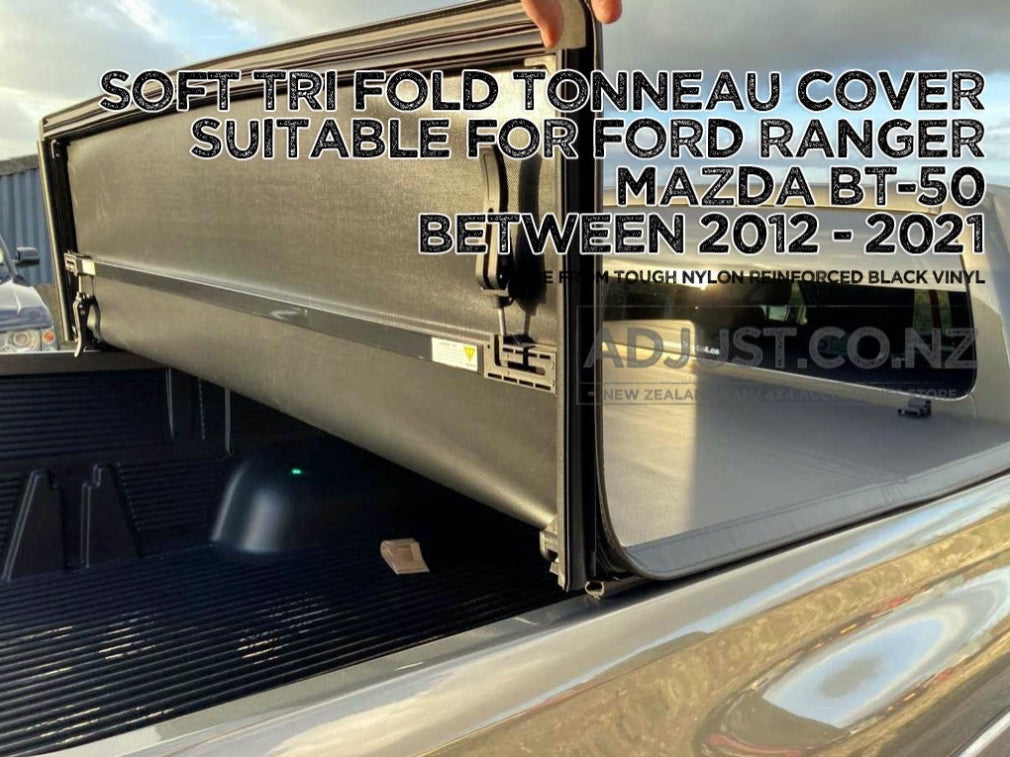 Soft Tri-Fold Tonneau Cover suitable for Mazda BT-50/ Ford Ranger 2012+