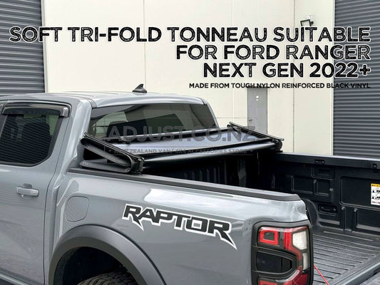 Soft Tri-Fold Tonneau Cover suitable for All Next Gen Ford Ranger 2022+