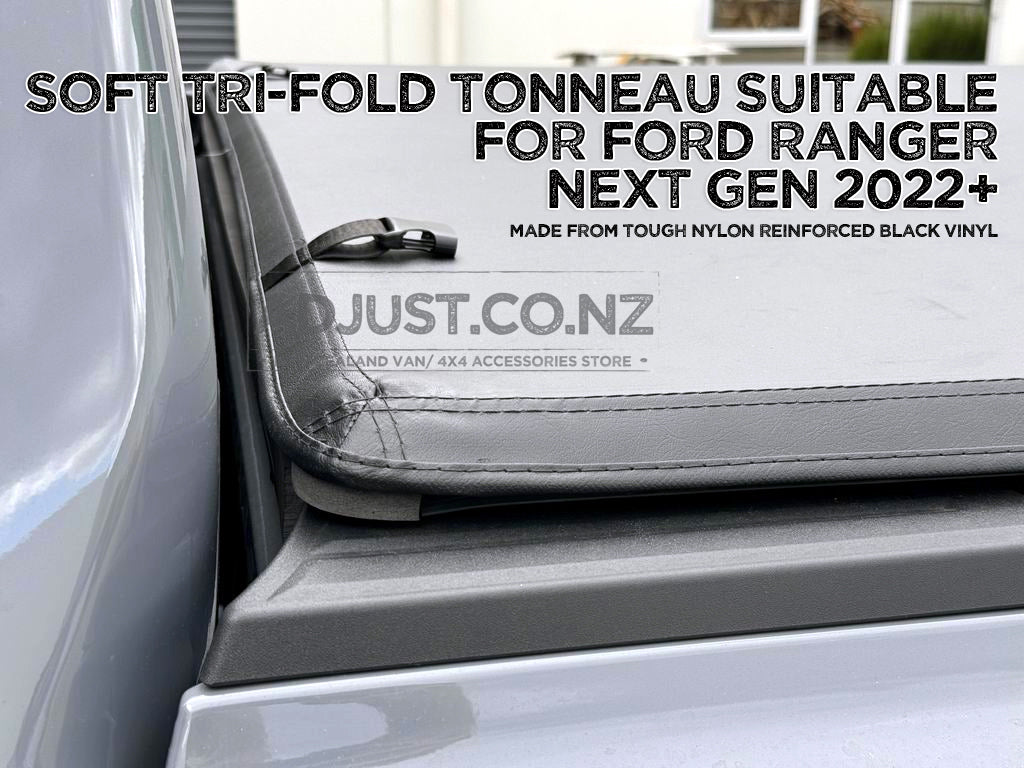 Soft Tri-Fold Tonneau Cover suitable for All Next Gen Ford Ranger 2022+