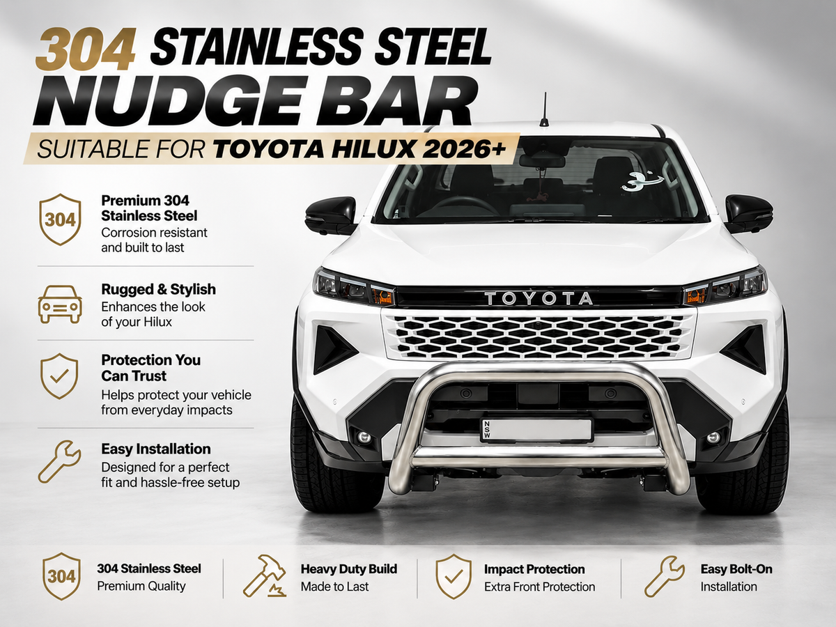 Stainless Steel Nudge Bar Suitable for Toyota Hilux N90 2026+