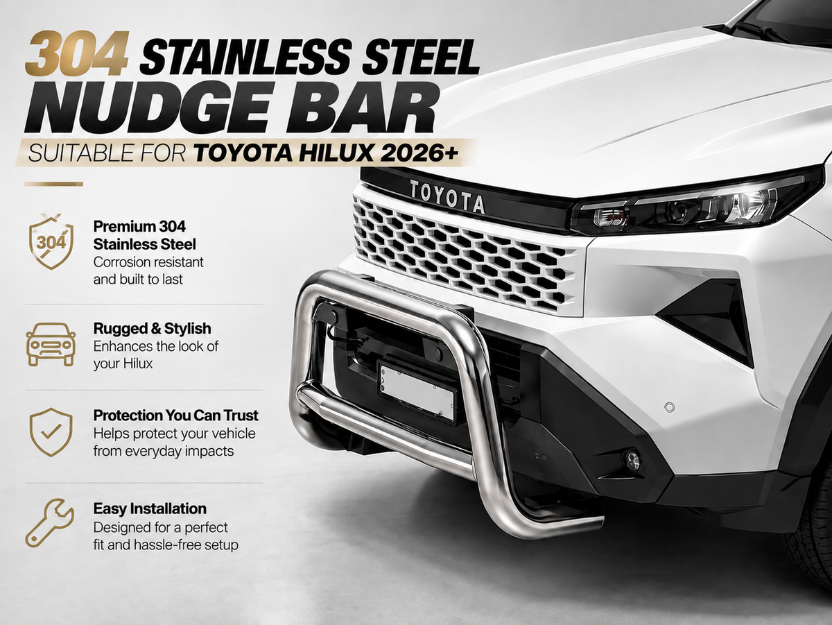 Stainless Steel Nudge Bar Suitable for Toyota Hilux N90 2026+