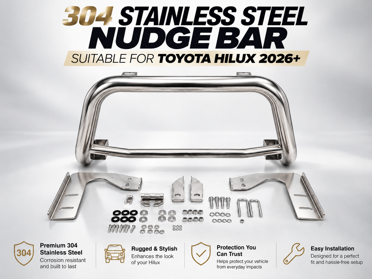 Stainless Steel Nudge Bar Suitable for Toyota Hilux N90 2026+