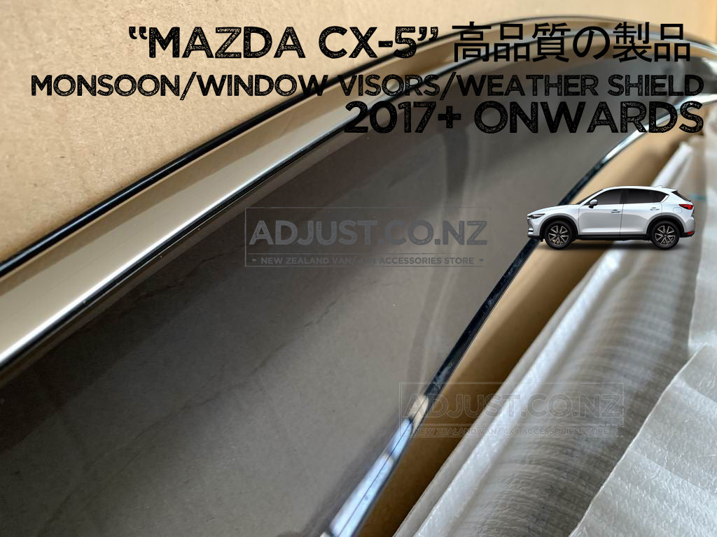 Monsoon / Window Visors / Weather shield smoke type Mazda CX5 2017+