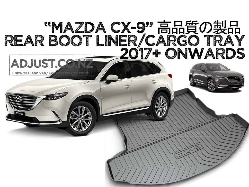 Heavy Duty Cargo Rubber Waterproof Mat Boot Liner Suitable for Mazda CX9 2017+