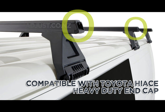 Compatible with Toyota Hiace 40mm x 40mm Roof Rack End cap