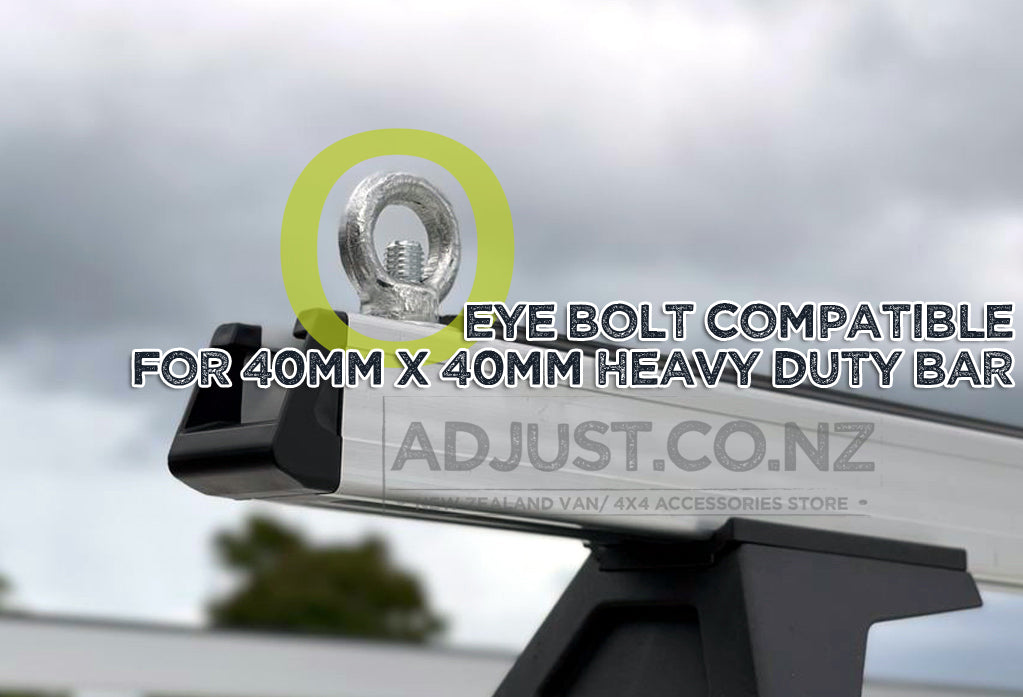 Compatible with Toyota Hiace 40mm x 40mm Roof Rack Eye Bolt Set