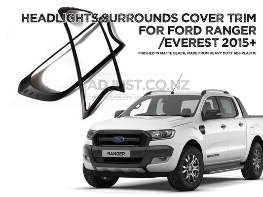 Headlight Cover Trims for Ford Ranger/Everest 2015-2022