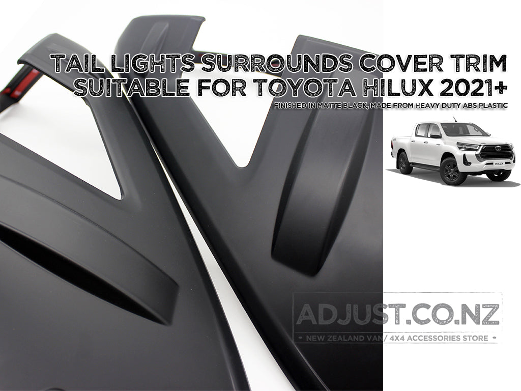 Tail Light Cover Trims suitable for Toyota Hilux 2021 +